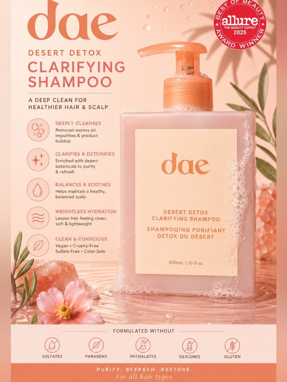 Dae Desert Detox Clarifying Shampoo